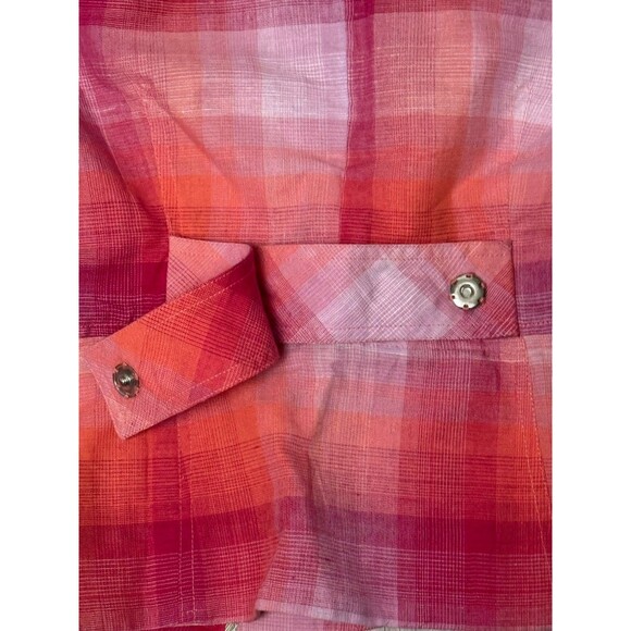 True Meaning Y2K Cropped Blazer Pink Plaid Rhinestone Button Top NWT M 10 Retro - Picture 6 of 10